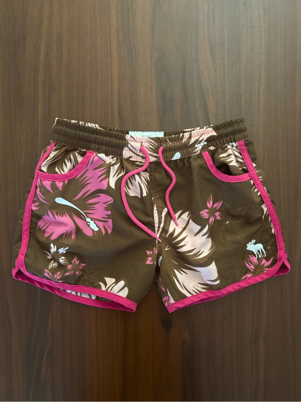 Y2K Abercrombie & Fitch Tropical Hibiscus Swim Trunks | Medium